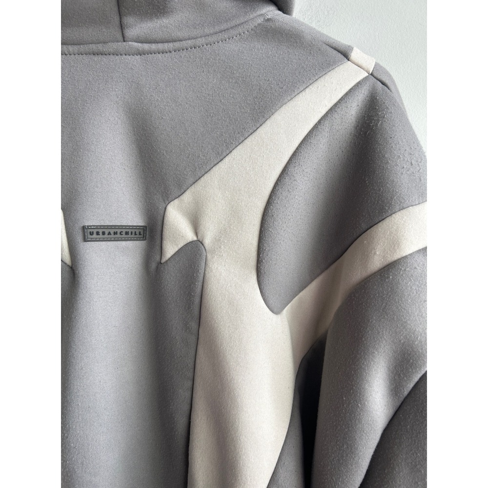 Manfinity Gray Full Zip Hoodie Mens Size Medium JIT24006600 - Picture 6 of 10